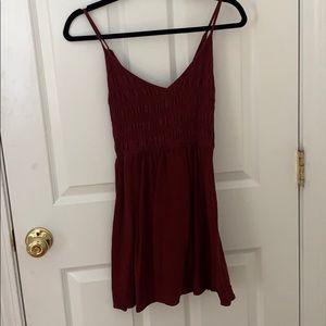 Maroon Causal Dress